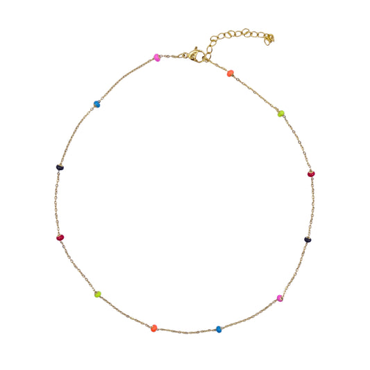 Ketting dot chain color (goud)