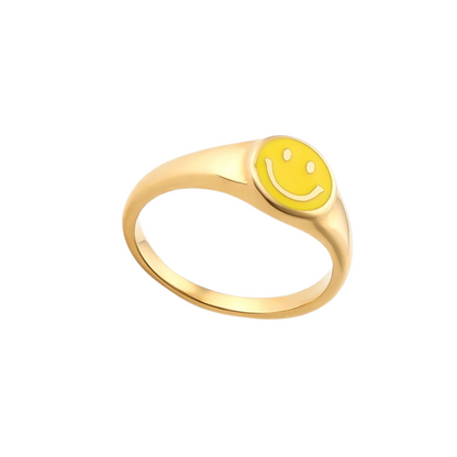 Ring smiley (goud)