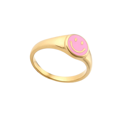 Ring smiley (goud)